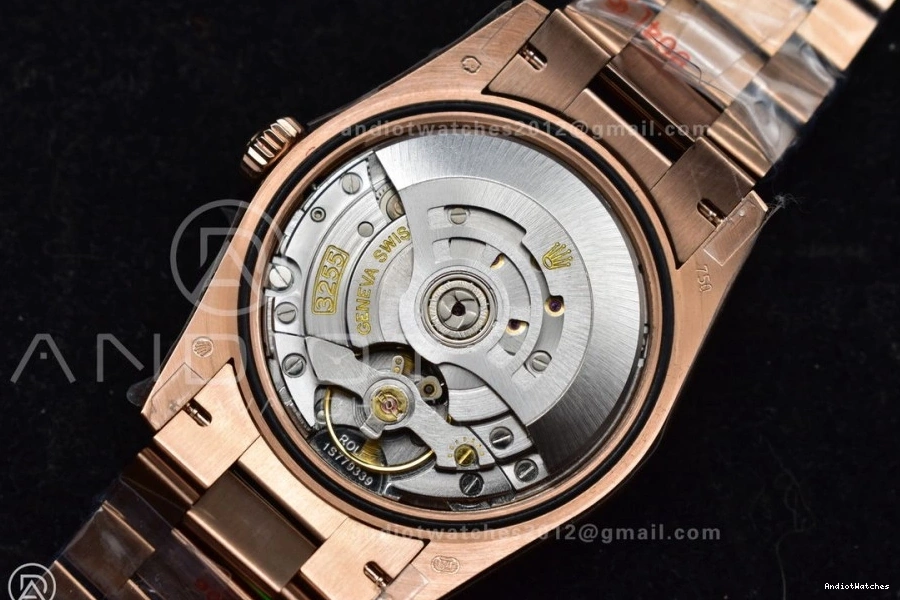 V5 RG Original Diamond (Gain 904L DayDate Grey Weight) on Square President 36 vr3255 Best Bracelet 671 QF with Dial Steel Edition 0422